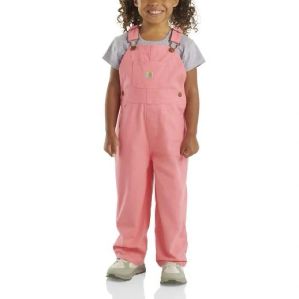 Carhartt CM9712 - Loose Fit Canvas Bib Overall - Toddler Girls 18 Mo